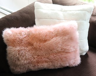 Include A Fluffy DKNY With Zipper Cover And  Pink Rectangular Pillow By Natures Collection