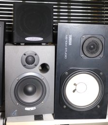 3 Sets Of Speakers Including Yamaha NS-10M Studio, Triamp System Tria And Auratone! Including 6 Total Speakers