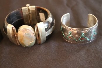 Jewelry Includes New Mexican Bracelet & Metal Bracelet