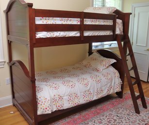 Twin Bed Bunkbeds With Ladder Measuring 80 Inches X 44 Inches X 75 Inches.