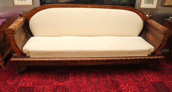 Victorian Sofa With Beautiful Quality Marquetry -