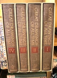 4 Volume Boxed Set Of The Great Drawings Of All Time By Shorewood Publishers