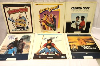 Lot Of 6 Video Discs With Carbon Copy, Doctor Detroit, And Others