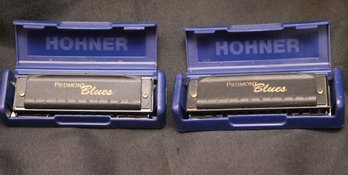 2 Hohner Blues Harps MS With Cases
