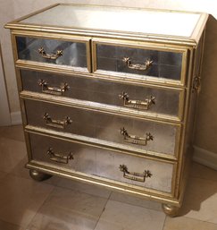 Vintage Theodore Alexander Dresser/ Chest In An Antique Sheen Finish