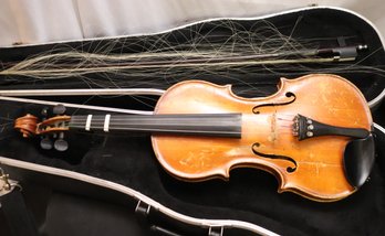 Antique Violin Signed Guido Siegas 1924 In Venezia, Bow By Glasser NY Needs To Be Repaired