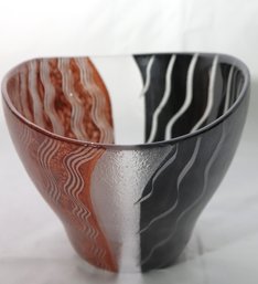 Kosta Boda Monica Backstrom Art Glass Tonga Bowl