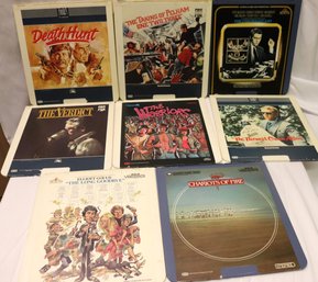 Lot Of Eight Video Discs With Death Hunt, Chariots Of Fire And Others