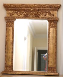 Empire Style Giltwood Mirror Befitting Both Modern And Old- World Interiors.