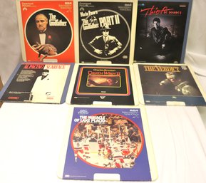 Lot Of 7 Video Discs With The Godfather, Death Wish 2, And Others.