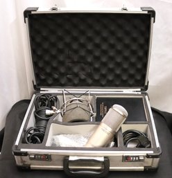 NADY TMPS-2 TCM 1050 Vacuum Tube Condenser Microphone Power Supply, TCM 1050 Microphone With Cables And Case