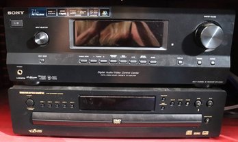 Sony Multi-Channel AV Receiver STR - DH520 And Marantz DVD Changer VC5200