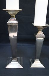 Set Of Staggered Metallic Candlesticks By Warwick