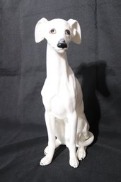 Vintage Italian Ceramic Whippet/ Greyhound Sculpture