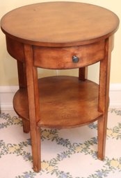 Cute Little Diminutive Size Round End/side Table