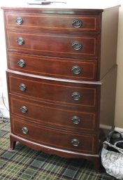 Williams- Kimp Furniture Company Traditional Style Bow Front Highboy Dresser