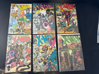 Marvel Comics  X-Men, 6 Issues, One Is 12 Cents 55 April All In VG Condition