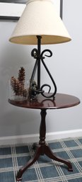 Bombay Tilt Top Side Table Includes Table Lamp