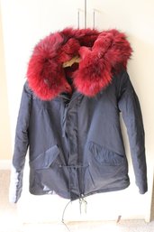 Damiani New York Coat With Rabbit Lining Approx. Size Small/ Medium