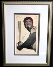 Roy Campanella Autographed Photograph Professionally Framed With COA From AIA 1997