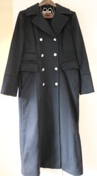 Michael Kors Wool Pea Coat In Black Size 10