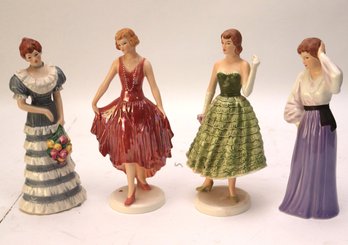 Collection Of Goebel West Germany Figurines 1-4 Includes Figures 19 004 27, 21 19 010 22, 19 015 21 1986