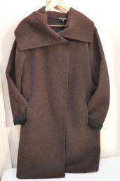 Eileen Fisher Brown Alpaca Wool Jacket Size Medium, Great For All Seasons