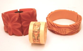 Vintage Bracelets Includes A Bakelite Bracelet