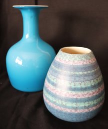 Vintage Vases Include Madeline Originals And Opal Blue Vase In The Style Of Per Lutken Holmegaard Carnaby