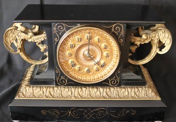 Antique Ansonia Mantle Clock, Not Tested Including Keys