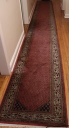 Custom-made Hand Knotted, Persian Wool Runner With Geometric Design