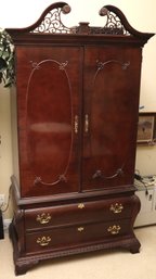 Century Furniture Carved Wood Media Armoire/cabinet