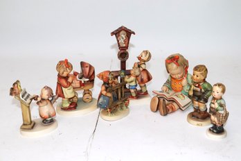 Vintage Goebel Hummel Collection As Pictured Includes Boy With Basket 51 3/0, Little Girl With Carriage,