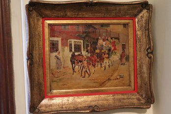 Vintage Framed Painting Signed By The Artist W. Howard Harry