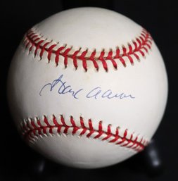 Hank Aaron Autographed Rawlings Baseball