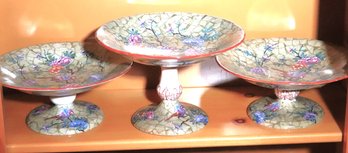 Stunning Antique English Copeland Spode Dessert Set With 4 Compote Dishes Circa 1880