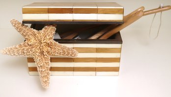 Home Dcor Includes Inlaid Box, Including Natures Elements Brushes And Starfish