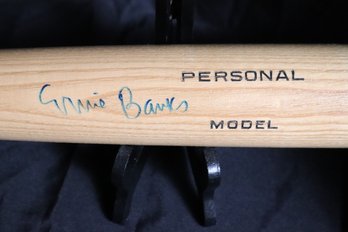 Ernie Banks Chicago Cubs Personal Model Autographed Adirondack Baseball Bat 33.5 Inches Long