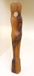 Hand Carved Wood Sculpture Made From An Olive Tree In Israel