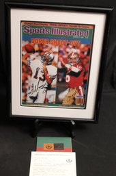 Sports Illustrated Super Shoot- Out Cove Autographed By Dan Marino And Joe Montana