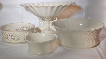 Lenox Collection Includes A Pedestal Dish And A Variety Of Fine Lenox Bowls