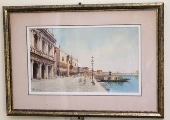 Andrea Biondetti Watercolor Of Venice.