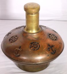 Vintage Japanese Music Box Decanter Bottle In Working Condition