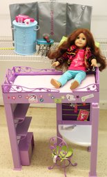 American Girl Doll And Raised Bed Set