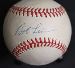 Bob Lemon Autographed Rawlings Official 1978 World Series Baseball