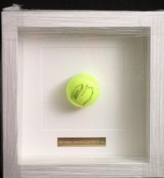 Framed Andy Murray Wimbledon Championship 2014 Autographed Tennis Ball