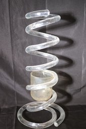 Unique Vintage Lucite Umbrella Stand