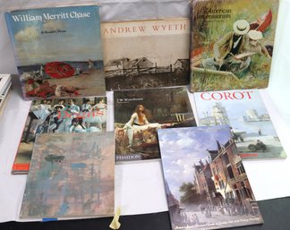 Lot Of 8 Vintage Art Books With Degas, William Merritt Chase And More