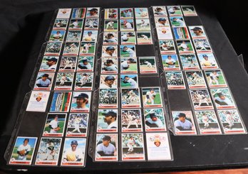 Collection Of 1979 Baseball Cards Featuring NY Yankees And Red Sox From Burger King In Plastic Sleeves