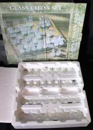 Glass Chess Set With Box